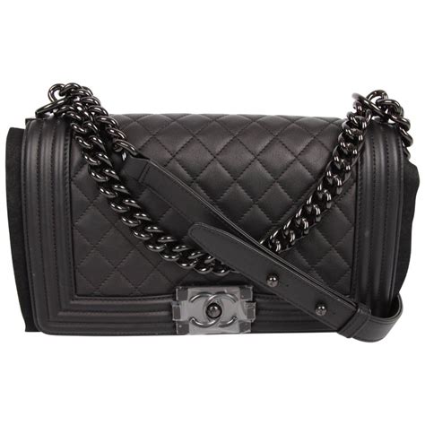 chanel so black boy bag|chanel 22 so black.